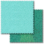 Turquoise patchwork fabric