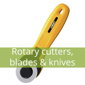 Rotary cutters, blades and knives