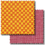 Checked patchwork fabric