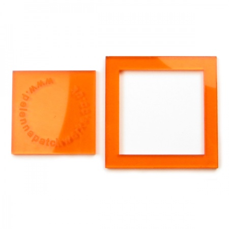 Acrylic square templates - 1.5 inch