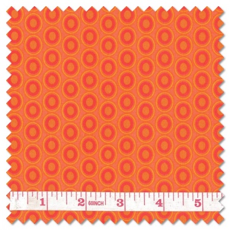 Oval Elements - tangerine tango (per 1/4 metre)