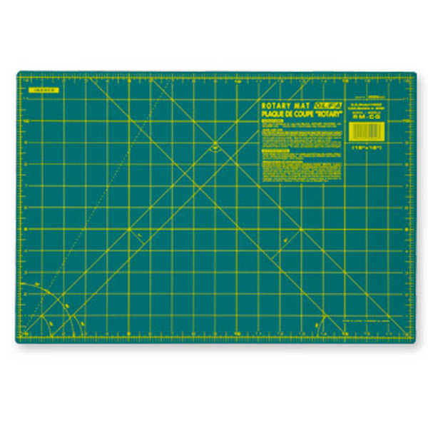 Olfa rotary cutting mat, 12 inch by 18 inch small self healing mat