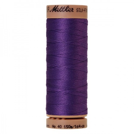 0030 - Iris blue Mettler Silk Finish 40 quilting thread 150m