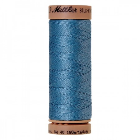 0338 - Reef blue Mettler Silk Finish 40 quilting thread 150m