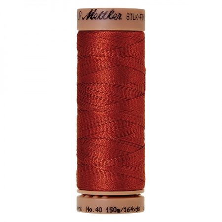 1074 - Brick Mettler Silk Finish 40 quilting thread 150m