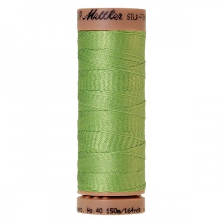 1527 - Jade lime Mettler Silk Finish 40 quilting thread 150m