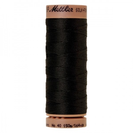 4000 - Black Mettler Silk Finish 40 quilting thread 150m