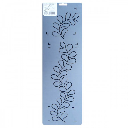 SN11 Feather border quilting stencil 4 inch