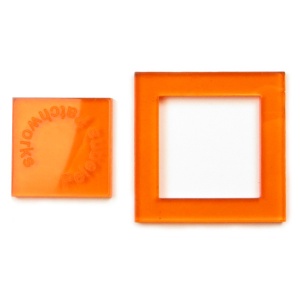Acrylic square templates - 1 inch