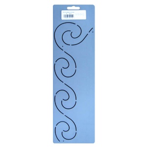 119 Swirling border quilting stencil 2 inch