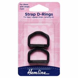 25mm plastic strap D-rings