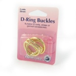 25mm gold D rings