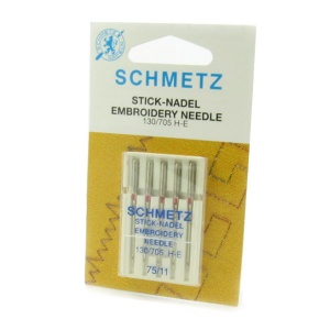 Schmetz embroidery sewing machine needles - size 75/11