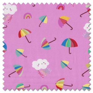 Whatever The Weather - umbrellas lilac (per 1/4 metre)