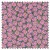 Summer Garden - daisies pink (per 1/4 metre)