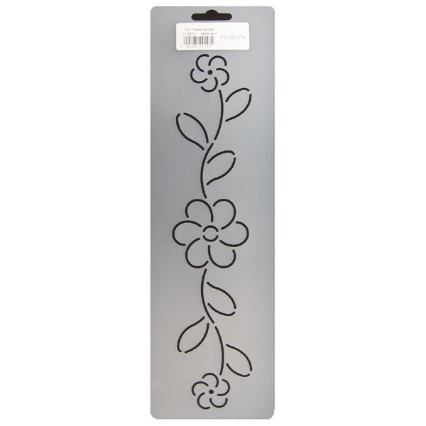 flower border stencils