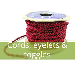 Cords, eyelets & toggles