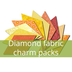 Diamond fabric charm packs