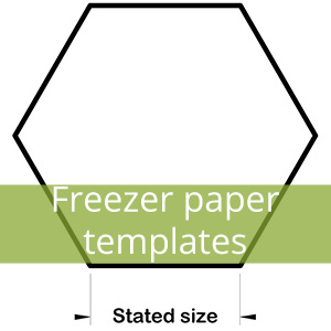 Freezer paper templates