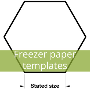 Freezer paper templates
