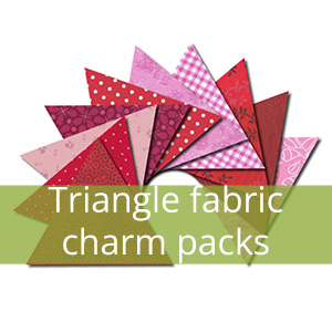Triangle fabric charm packs