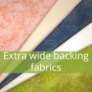 Extra wide backing fabrics