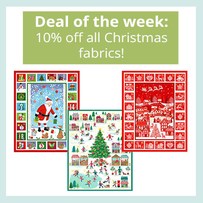 Deal of the week - 10% off all Christmas fabrics!