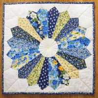 Dresden Plate cushion quilt pattern