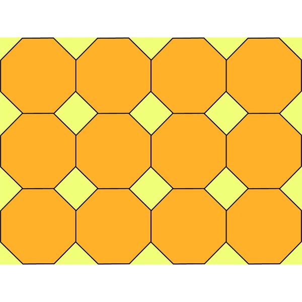 Octagon-square english paper piecing