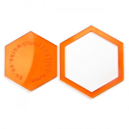 Acrylic hexagon templates - 1.5 inch