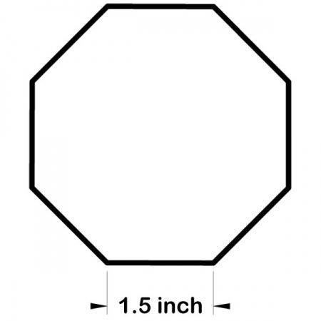 Acrylic octagon templates - 1.5 inch