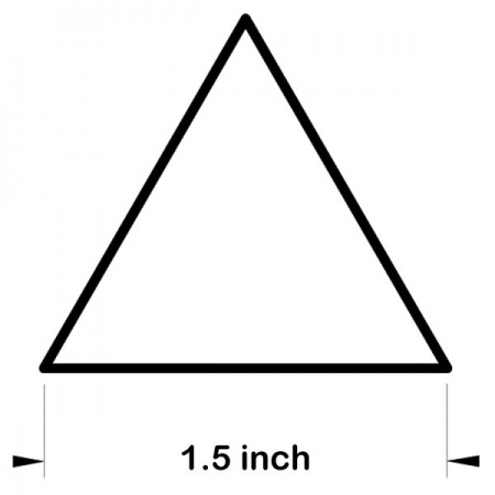 Acrylic triangle templates - 1.5 inch