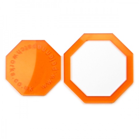 Acrylic octagon templates - 1 inch