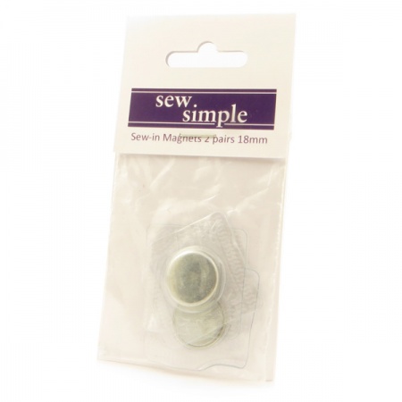 Sew in invisible magnetic bag closure 18mm