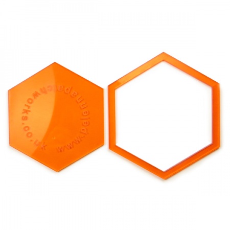 Acrylic hexagon templates - 2 inch