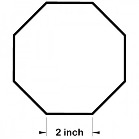 Acrylic octagon templates - 2 inch