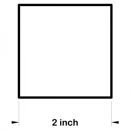Acrylic square templates - 2 inch