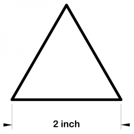 Acrylic triangle templates - 2 inch