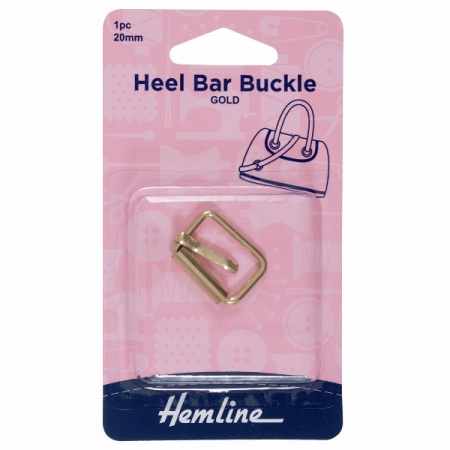 20mm heel bar buckle - gold