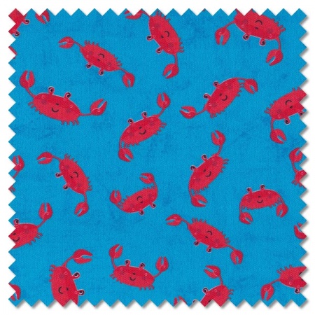 Under The Sea - blue oh snap! (per 1/4 metre)