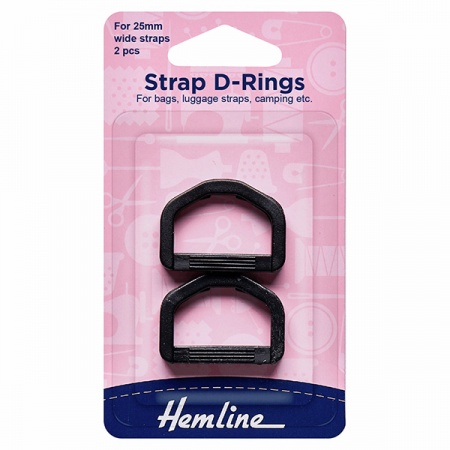 25mm plastic strap D-rings