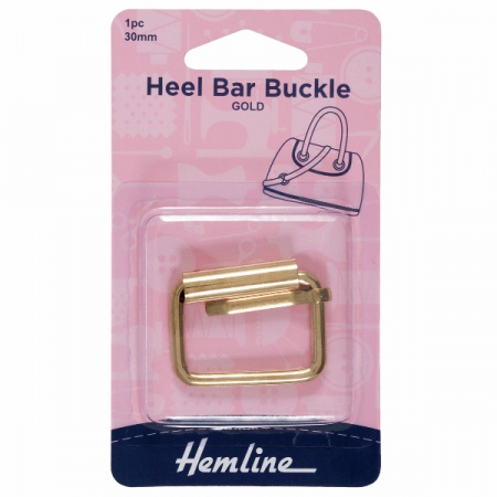 30mm heel bar buckle - gold