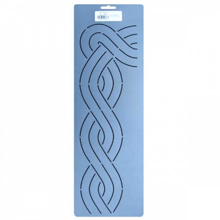 377 Cable/border quilting stencil 3.5 inch