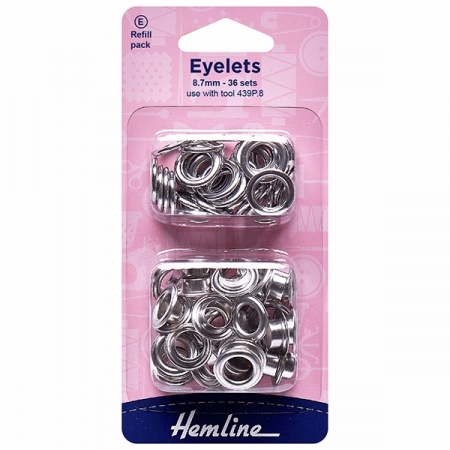 8.7mm silver eyelets