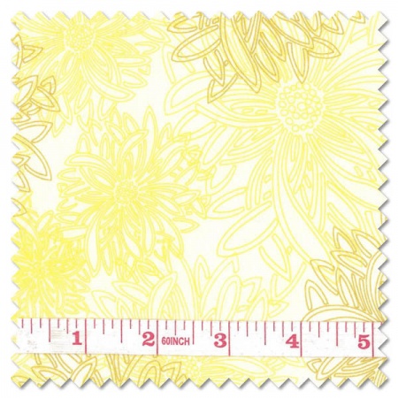 Floral Elements - custard (per 1/4 metre)