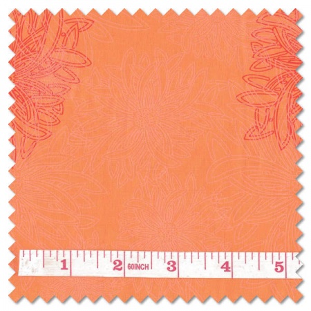 Floral Elements - tangerine (per 1/4 metre)