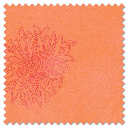 Floral Elements - tangerine (per 1/4 metre)