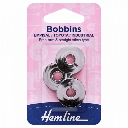 Metal sewing machine bobbin 3 pack - Empisal/Toyota/Industrial