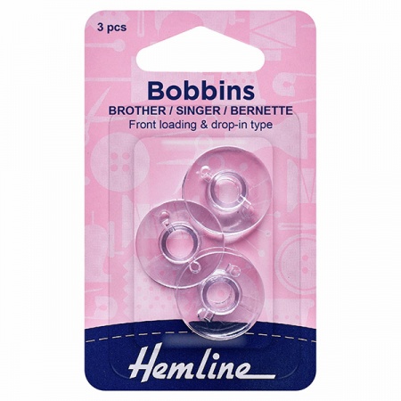 Plastic sewing machine bobbin 3 pack - Bernette