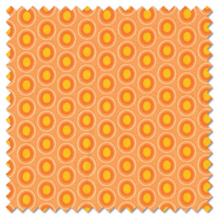 Oval Elements - papaya orange (per 1/4 metre)